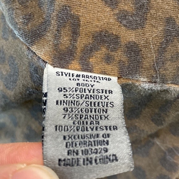 Anthropologie Marrakech Leopard Sherpa Moto Jacket Stretch Baddie Bomber Sheik - Picture 11 of 16